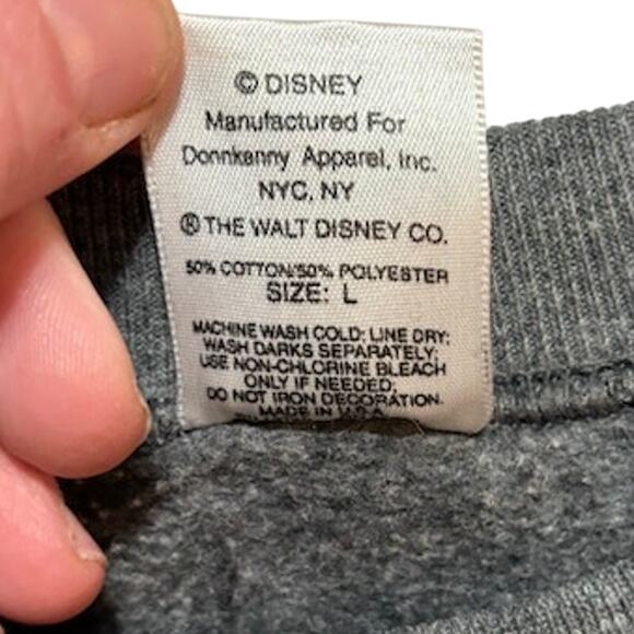 Vintage 90s Disney Mickey & Co Donald Duck Gray Crewneck Sweatshirt Men's Large - Picture 4 of 6